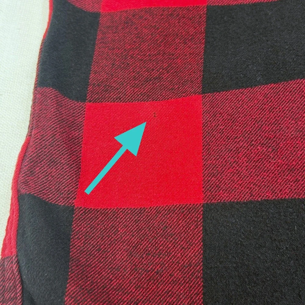 Hollister Hooded Flannel Mens M Buffalo Plaid Red Black Hoodie Shacket Shirt